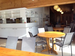 Dining room and kitchen